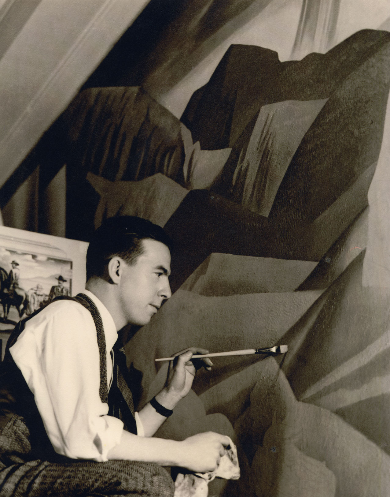 Copy of Tom Lea painting the Pass of the North Mural.jpg